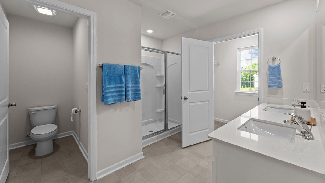 Furnished interior view inside a new home in Ridgewood Farms, Winterville (Image 17).