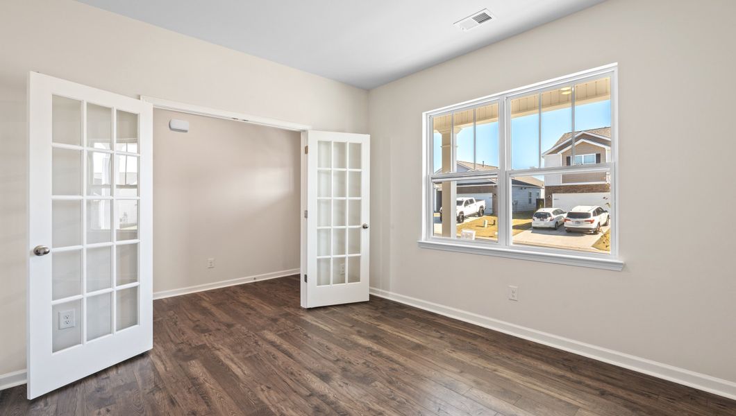 Spacious, unfurnished interior of a new home in Foxbank, Gray Court (Image 18). Spacious, unfurnished interior of a new home in Foxbank, Gray Court (Image 18).