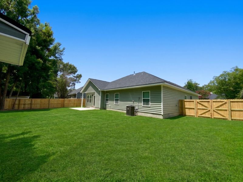 Exterior details and patio area of a home in , North Charleston (Image 21).