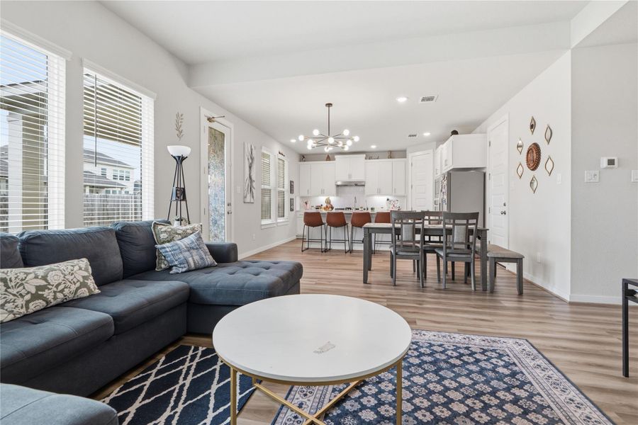 Furnished interior view inside a new home in University Heights, Round Rock (Image 9).