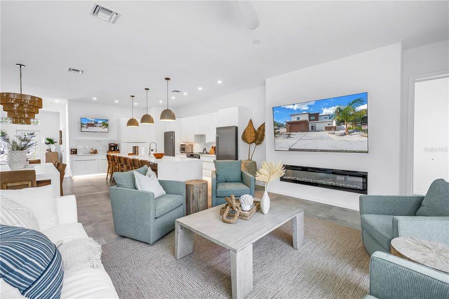 Furnished interior view inside a new home in , Sarasota (Image 58).
