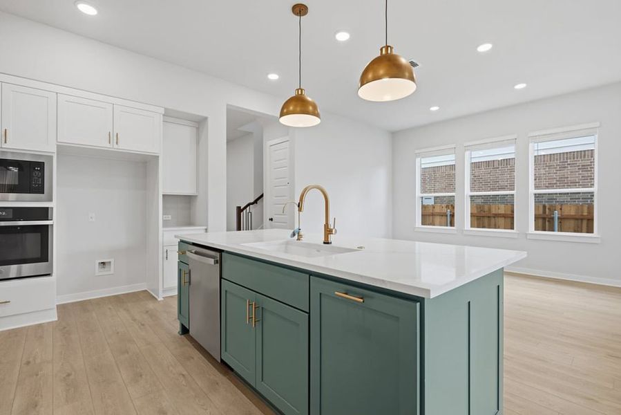 Furnished interior view inside a new home in Arbor Collection at Heritage, Dripping Springs (Image 10).