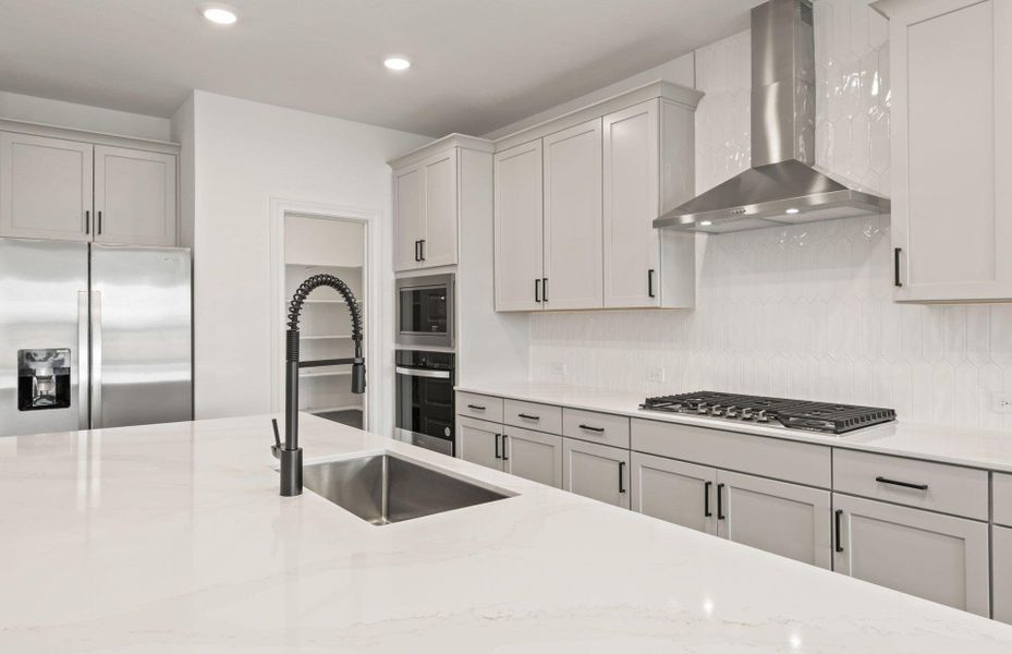 Furnished interior view inside a new home in Santa Rita Ranch, Liberty Hill (Image 11).