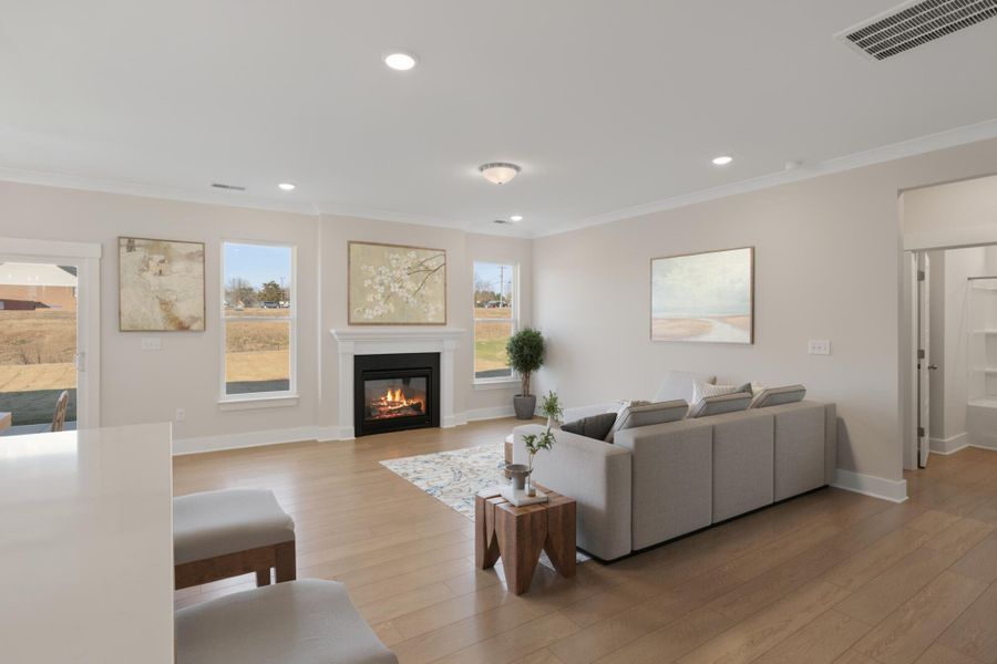 Furnished interior view inside a new home in Founders Club, Moore (Image 7).