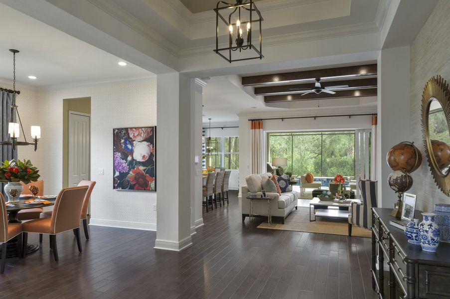 Representative furnished interior of a home built from the Sea Star by Neal Communities in Canoe Creek, Parrish (Image 16). Representative furnished interior of a home built from the Sea Star by Neal Communities in Canoe Creek, Parrish (Image 16).