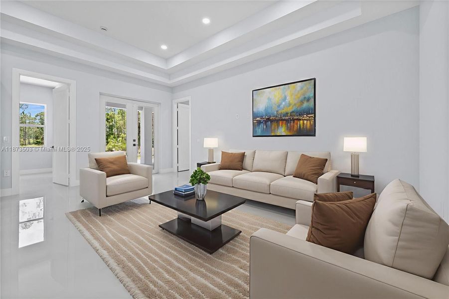 Furnished interior view inside a new home in , Naples (Image 17).