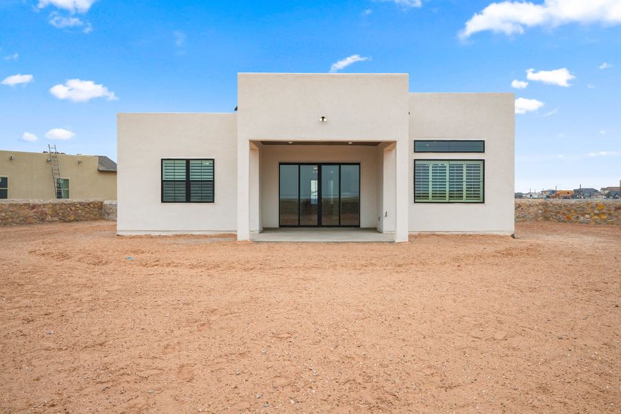 Representative exterior details of a home built from the Pebble Beach- II by LEH. Homes in Verdancia, El Paso (Image 29).