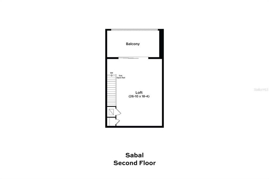2D floor plan layout of this home in Serengeti, Spring Hill, FL (Image 4).