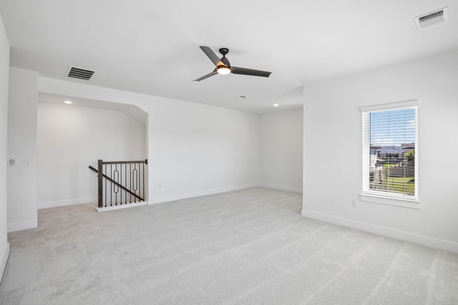 Spacious, unfurnished interior of a new home in Easton Park, Austin (Image 41). Spacious, unfurnished interior of a new home in Easton Park, Austin (Image 41).