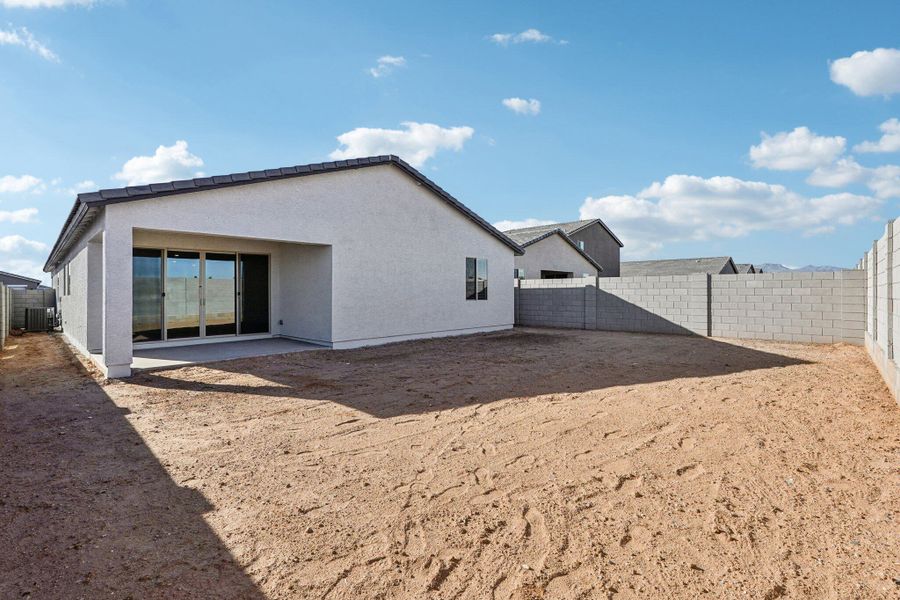 Back exterior elevation. Finishes and options may vary by community.