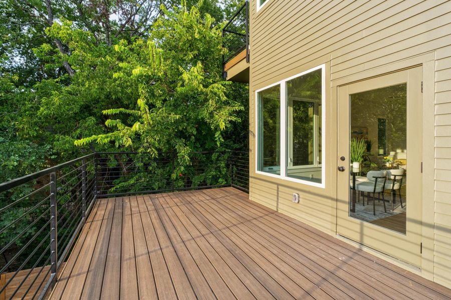 Exterior details and patio area of a home in , Austin (Image 24).