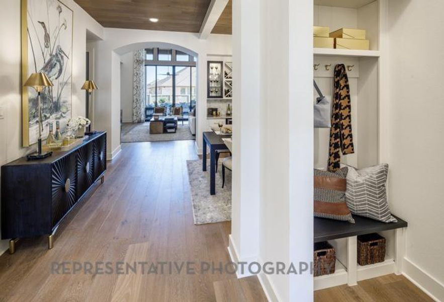 Furnished interior view inside a new home in Sandbrock Ranch: 60ft. lots, Aubrey (Image 28).