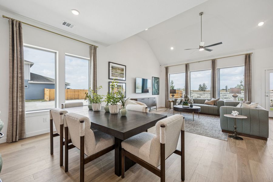 Dining Area in the Trinity home plan by Trophy Signature Homes – REPRESENTATIVE PHOTO