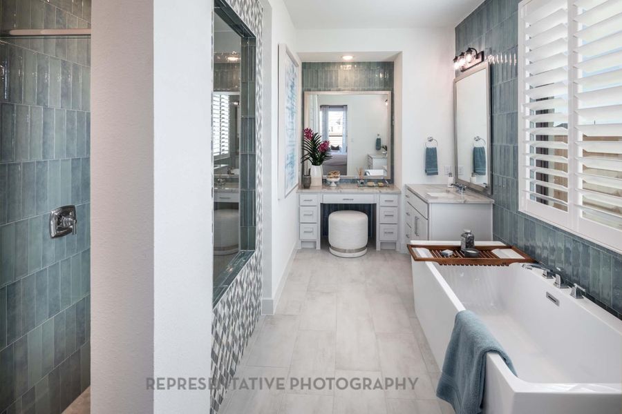 Furnished interior view inside a new home in Jordan Ranch: 65ft. lots, Fulshear (Image 4).