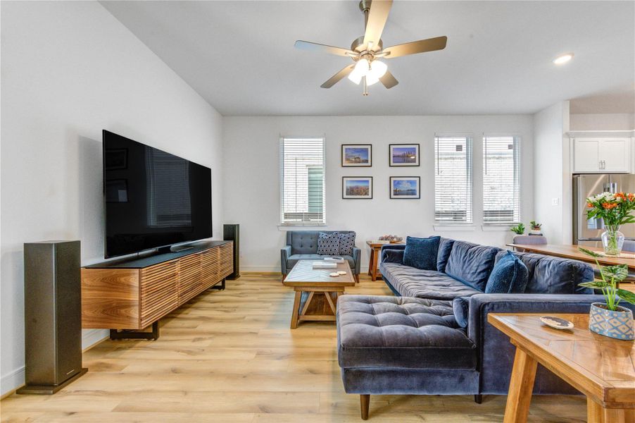 Furnished interior view inside a new home in Easthaven at Bridgeland Central, Cypress (Image 33).