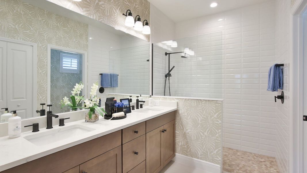 Furnished interior view inside a new home in Palm Grove, Lakewood Ranch (Image 8). Furnished interior view inside a new home in Palm Grove, Lakewood Ranch (Image 8).