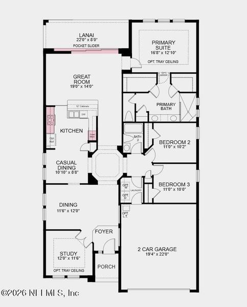 2D floor plan layout of this home in Colbert Landings, Palm Coast, FL (Image 2). 2D floor plan layout of this home in Colbert Landings, Palm Coast, FL (Image 2).