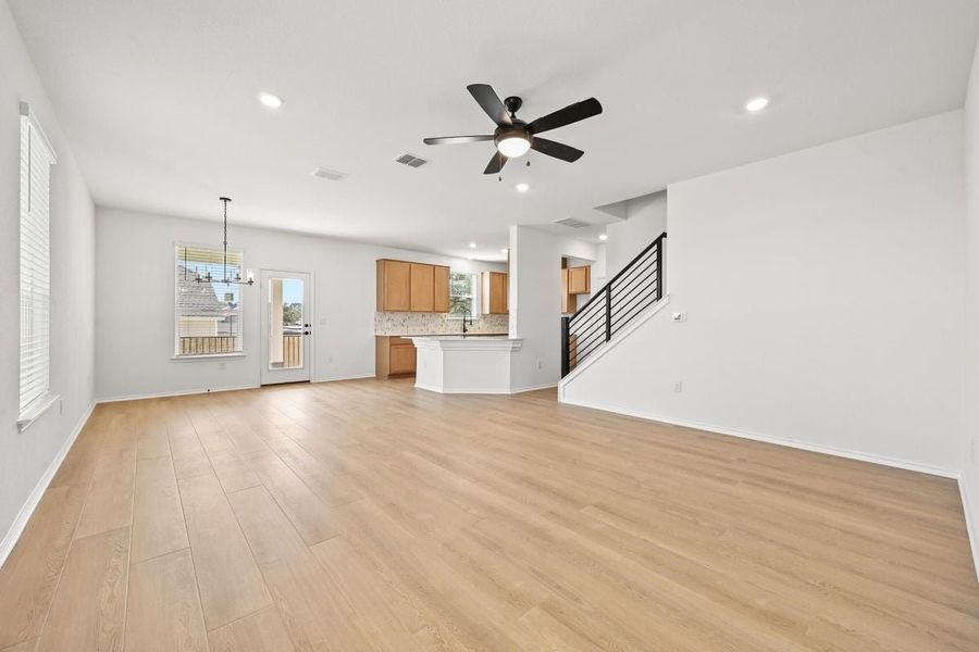 Spacious, unfurnished interior of a new home in Creekside at Estancia, Austin (Image 6).