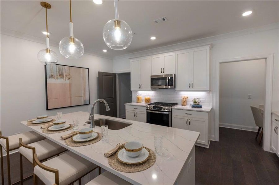 Furnished interior view inside a new home in , Peachtree Corners (Image 11).