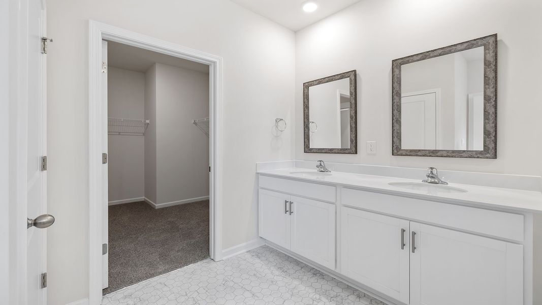 Furnished interior view inside a new home in Durbin Meadows Traditions, Fountain Inn (Image 11). Furnished interior view inside a new home in Durbin Meadows Traditions, Fountain Inn (Image 11).