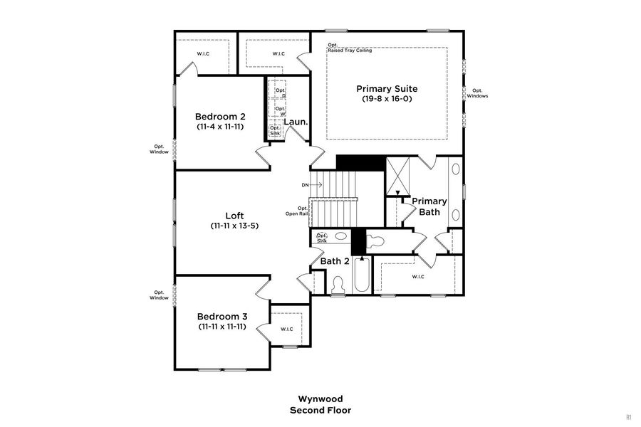 2D floor plan layout of this home in Cottages of Bearwood, Mount Pleasant, TN (Image 28).