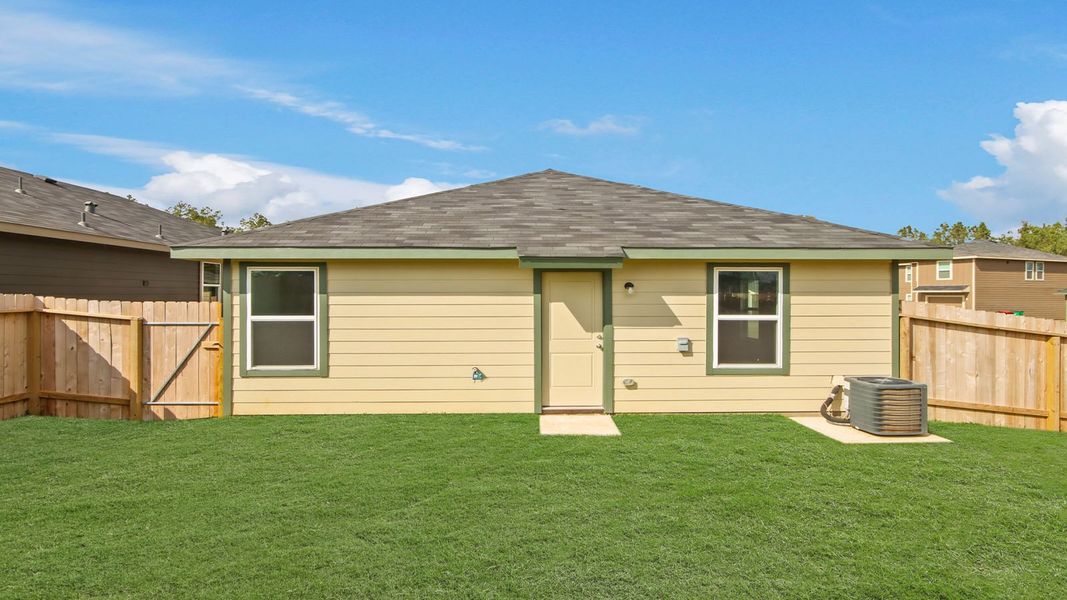 Exterior details and patio area of a home in McCrorey Trails, Conroe (Image 3). Exterior details and patio area of a home in McCrorey Trails, Conroe (Image 3).