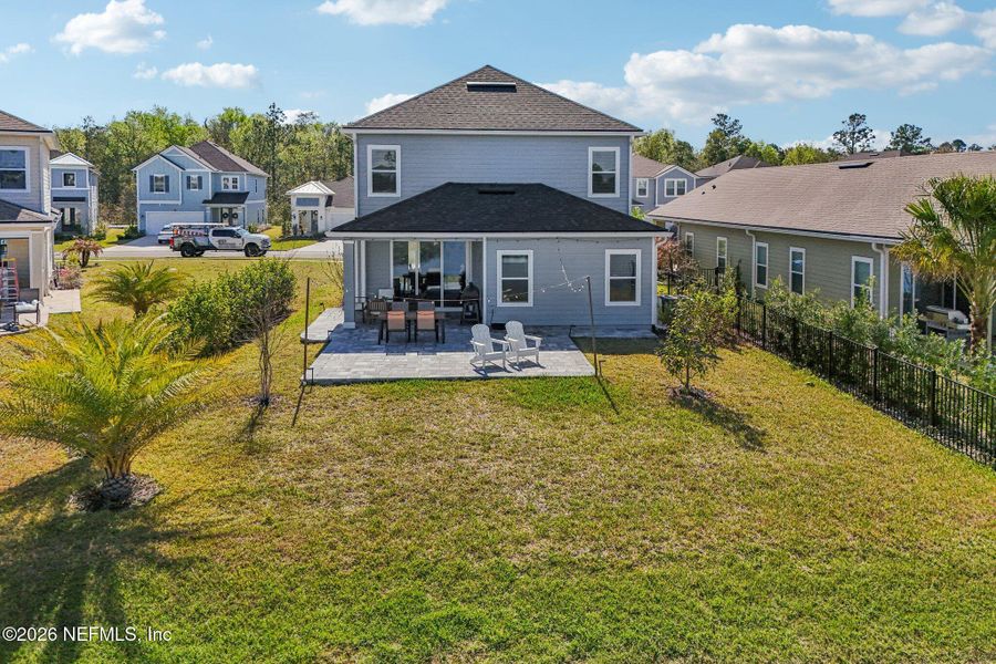 Exterior details and patio area of a home in Beacon Lake, St. Augustine (Image 30).