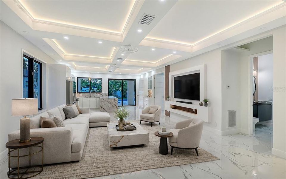 Furnished interior view inside a new home in , Sarasota (Image 6).