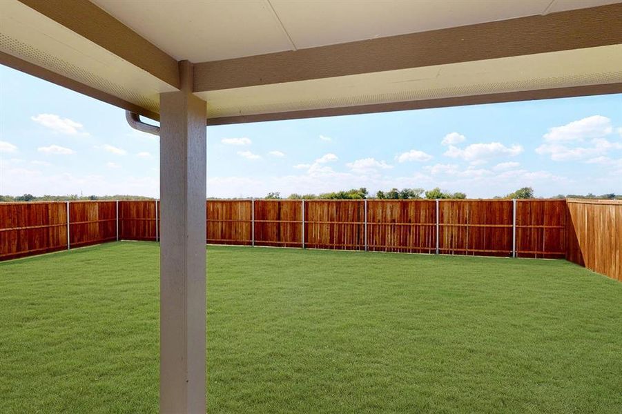 Exterior details and patio area of a home in Meadow Park, Denton (Image 19). Exterior details and patio area of a home in Meadow Park, Denton (Image 19).