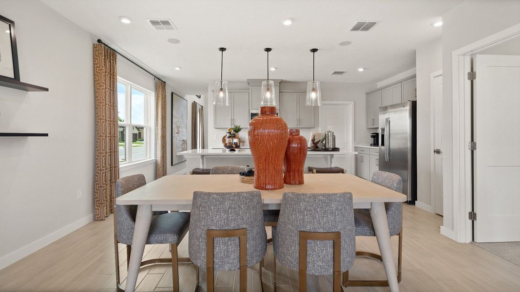 Jupiter Model Home Floor Plan Dining Area by DRB Homes