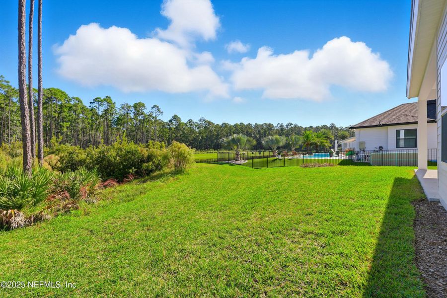 Exterior details and patio area of a home in West End at Town Center, Ponte Vedra (Image 2). Exterior details and patio area of a home in West End at Town Center, Ponte Vedra (Image 2).