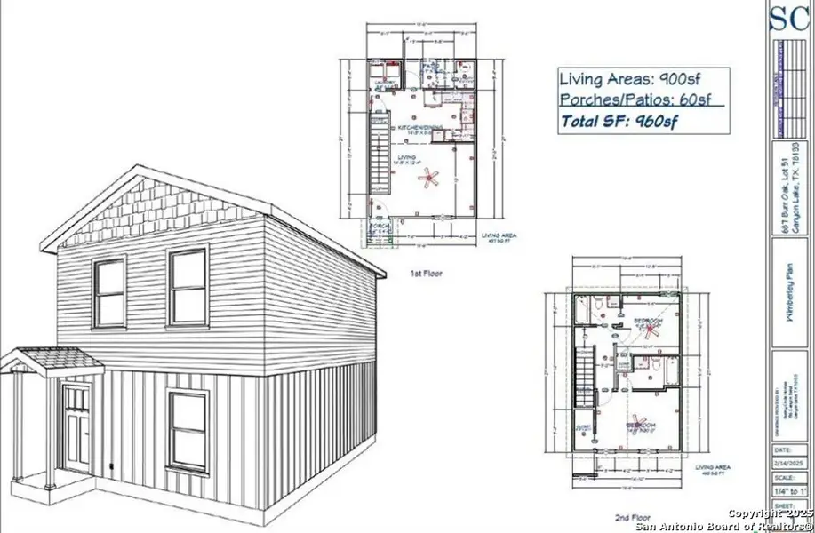 Exterior rendering of this home design in , Canyon Lake, TX (Image 1). Exterior rendering of this home design in , Canyon Lake, TX (Image 1).