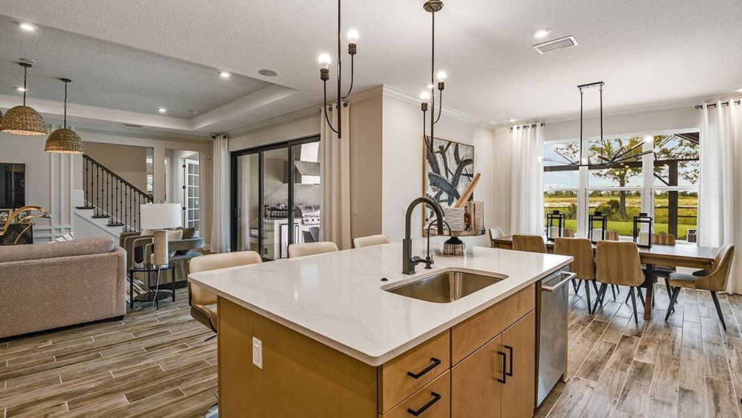 Representative furnished interior of a home built from the Sunset by Taylor Morrison in Lochside, Mount Dora (Image 6).