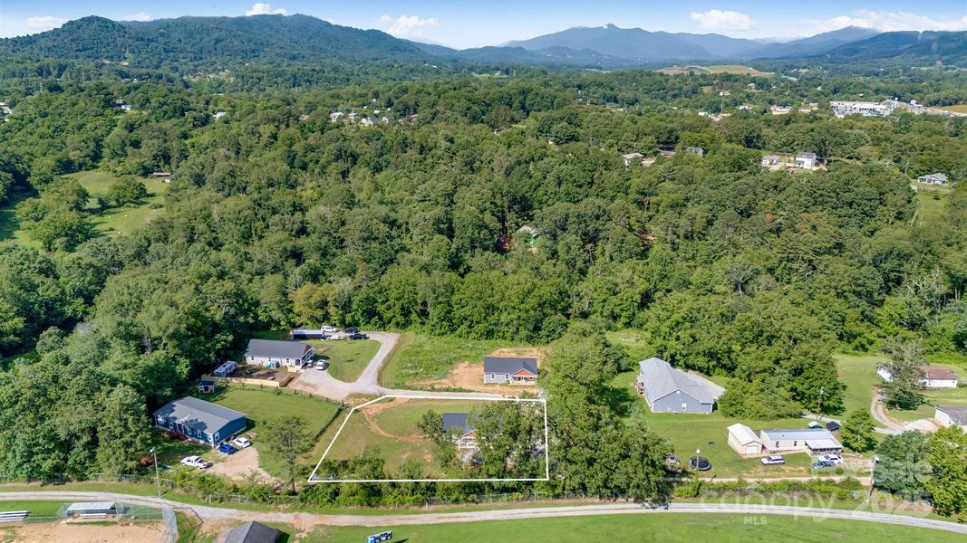 Aerial view with approximate boundaries