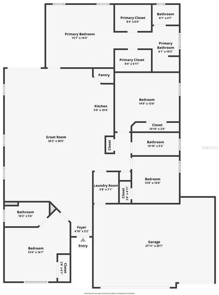 2D floor plan layout of this home in , Ocala, FL (Image 4).
