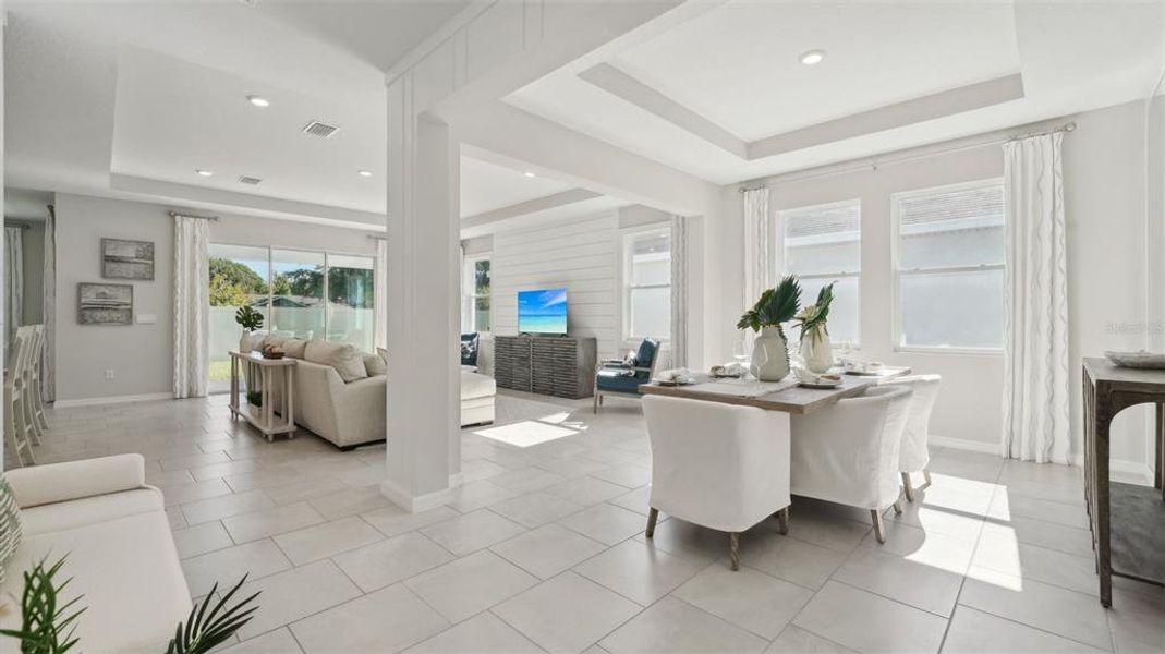 Furnished interior view inside a new home in , Zephyrhills (Image 7). Furnished interior view inside a new home in , Zephyrhills (Image 7).