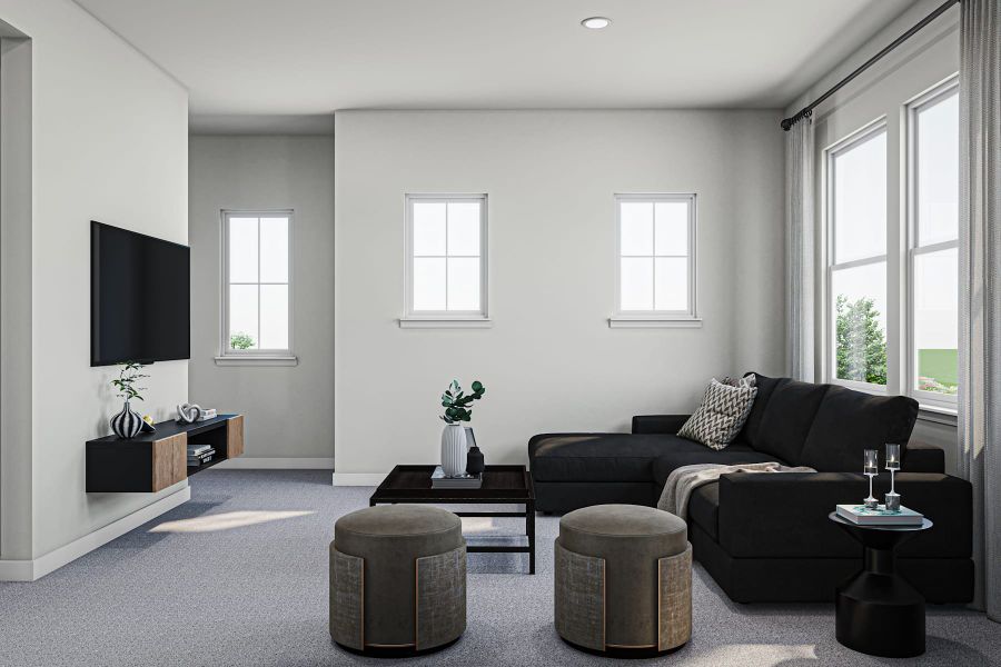 Furnished interior view inside a new home in Park Central, Georgetown (Image 9).