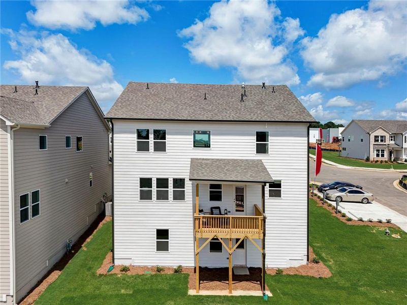 Exterior details and patio area of a home in Falls Creek, Flowery Branch (Image 23).