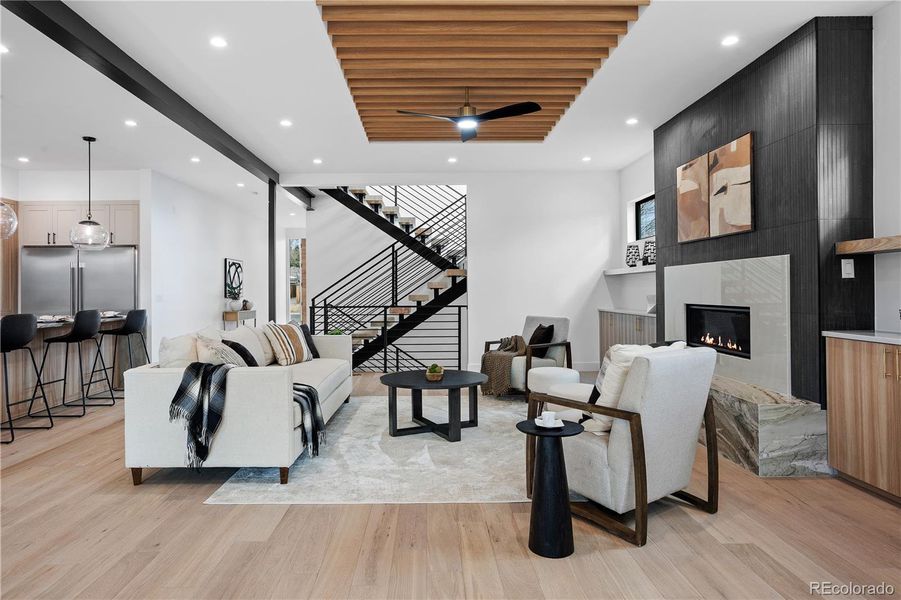 Furnished interior view inside a new home in , Denver (Image 22).