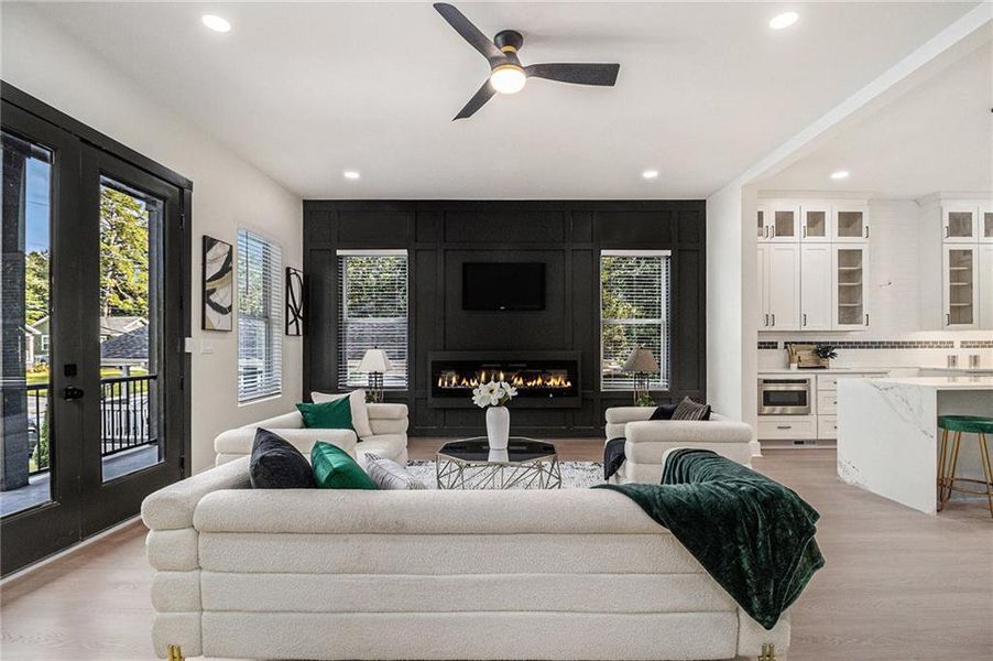 Furnished interior view inside a new home in , Atlanta (Image 9).