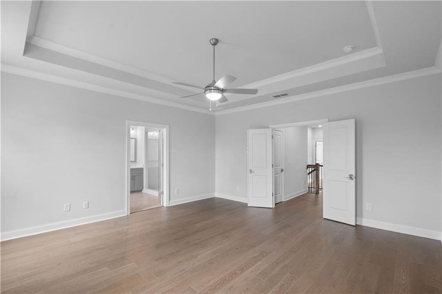 Spacious, unfurnished interior of a new home in Ward's Crossing Townhomes, Johns Creek (Image 29). Spacious, unfurnished interior of a new home in Ward's Crossing Townhomes, Johns Creek (Image 29).