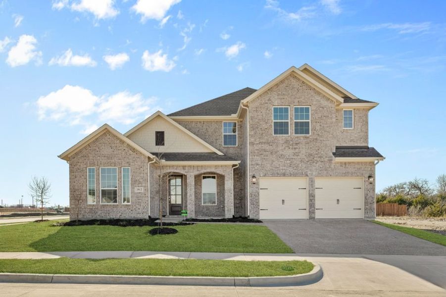 Representative exterior photo of a completed home built from the The Whitney by UnionMain Homes in Cambridge Crossing, Celina, TX (Image 23).