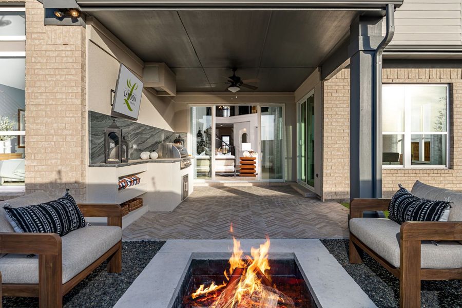 Representative furnished interior of a home built from the Hudson by Landon Homes in Fields - East Village, Frisco (Image 14).