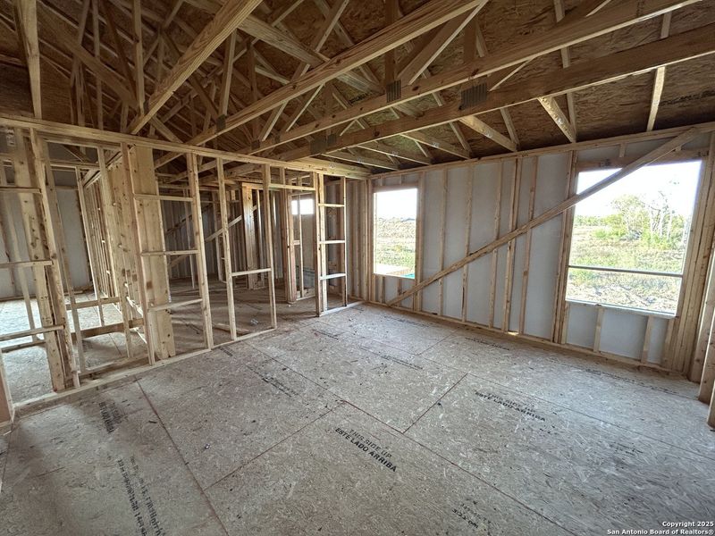 In-progress construction of a new home in Enclave at Hennersby Hollow 50's, San Antonio, TX (Image 26).