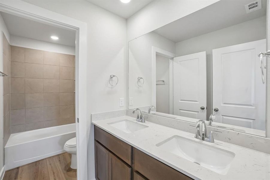 Furnished interior view inside a new home in Overland Grove, Forney (Image 10).