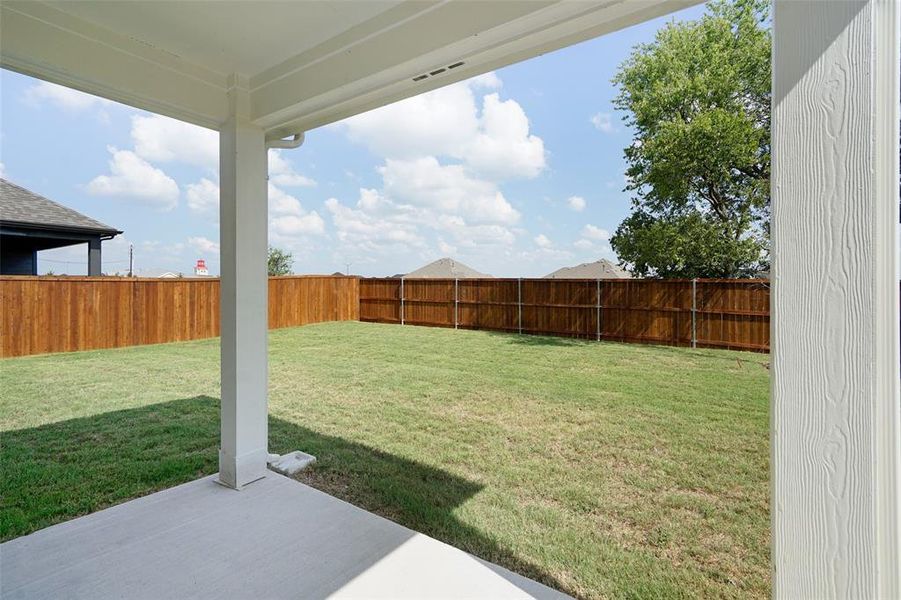 View of yard featuring a patio area