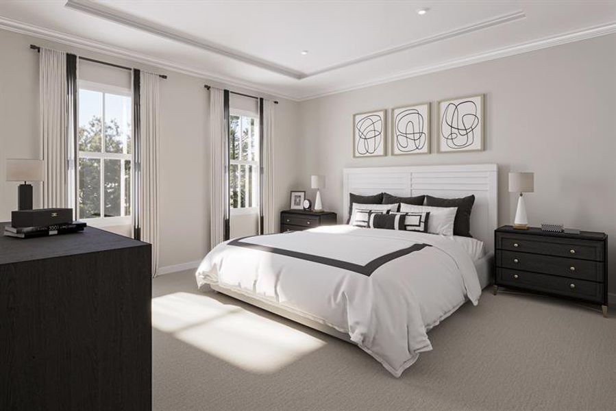 Furnished interior view inside a new home in Stowe Branch Townhomes, Charlotte (Image 4).