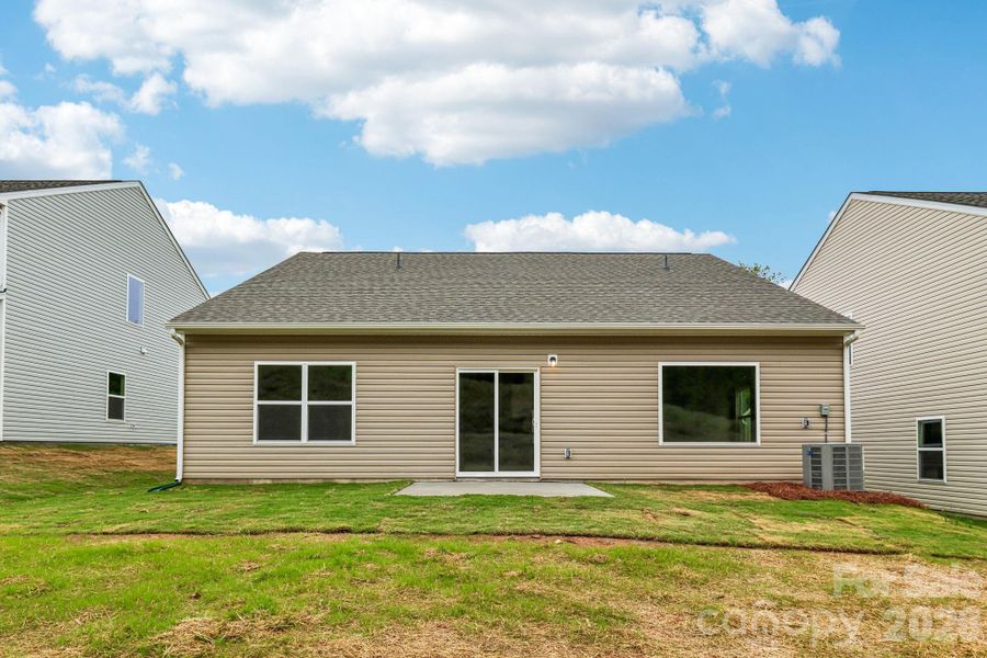 Exterior details and patio area of a home in Willow Estates, Shelby (Image 3).