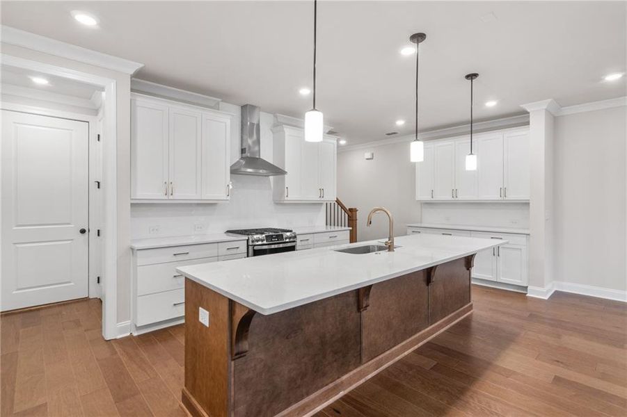 Furnished interior view inside a new home in Waterside Townhomes, Peachtree Corners (Image 18).