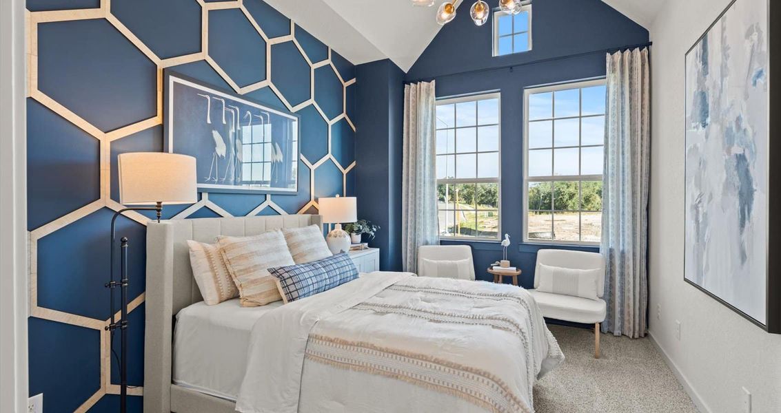 Furnished interior view inside a new home in Stream Waters, Seguin (Image 16).